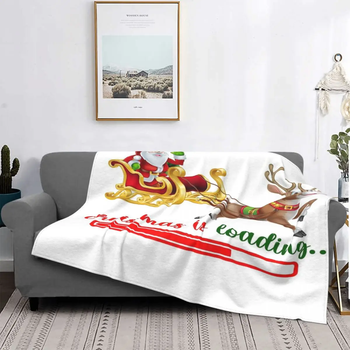 

Manta с изображением Рождества загружается, для cama colcha, edredones a cuadros, colcha Kawaii para cama 135