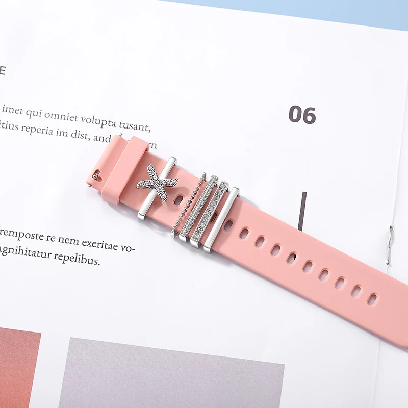 26 букв алфавита декоративные подвески для Iwatch Шарм Для Apple Watch спортивный ремешок