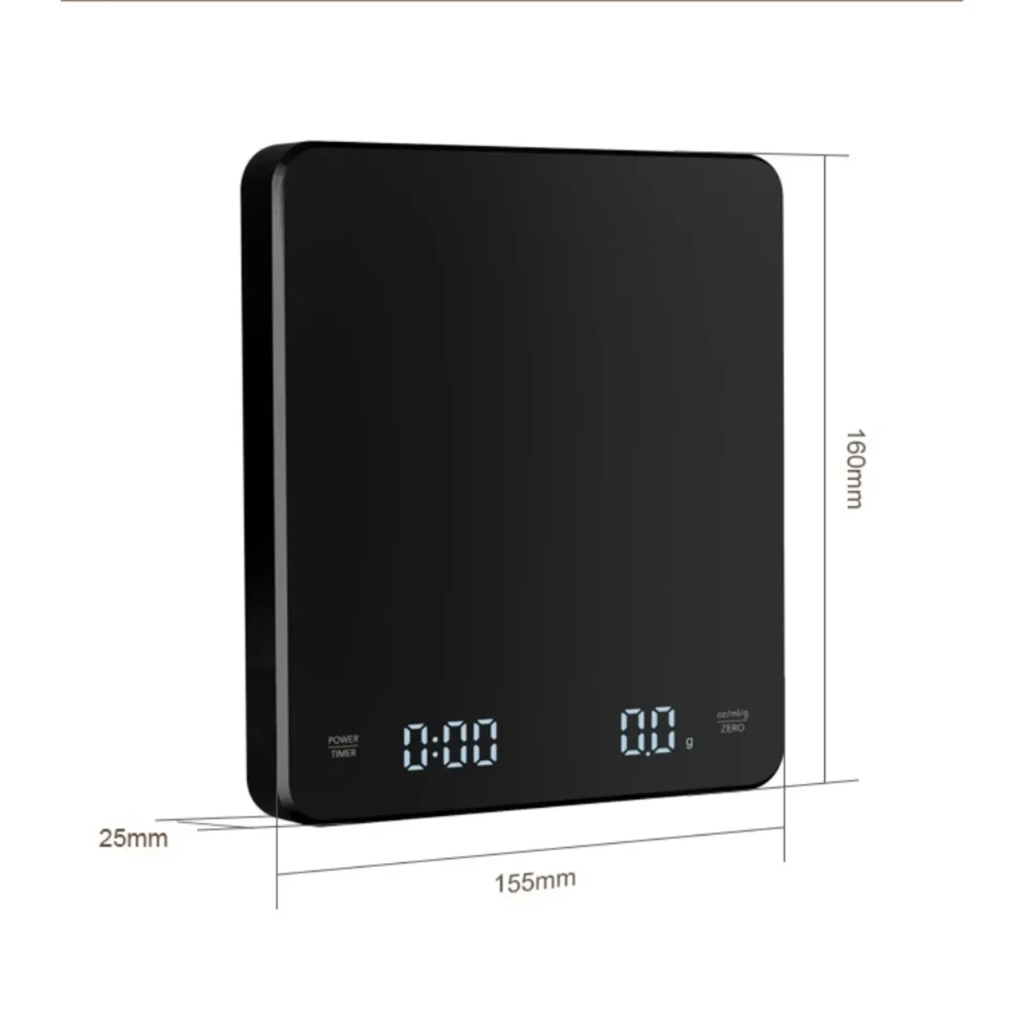 Цифровые весы для кофе с таймером светодиодные эспрессо USB 3 кг макс. Весы 0 1 г