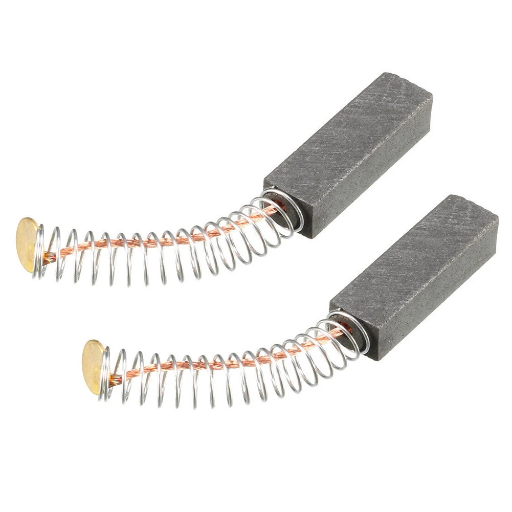 

2 Pcs Carbon Brushes 20*6*5mm 25mm Spring Replacement Parts Metal Spare Parts For Electric Motor Power Tools Accessories
