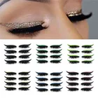 Многоразовые макияжные подводки для глаз и ресницы, наклейки с блестками, искусственные ресницы, стикер для макияжа глаз, модная наклейка для лица