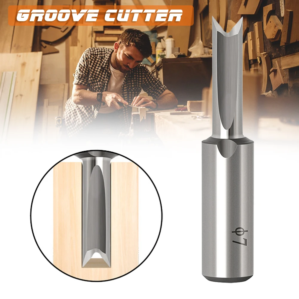 

Woodworking Mortise Milling Cutter Head Vertical Dovetail Straight Hole Corner Portable Lightweight Drill Bit Set Firewood