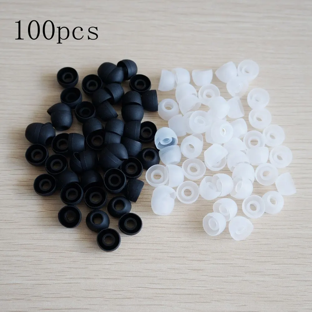 

50pcs/lot Soft Silicon Ear Tip Cover Replacement Earbud Covers For HTC In-Ear Headphones Earphones Accessories