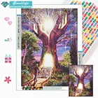 Набор для алмазной вышивки Древо жизни, картина 5D сделай сам с мозаикой, квадратнаякруглая вышивка крестиком, домашний декор