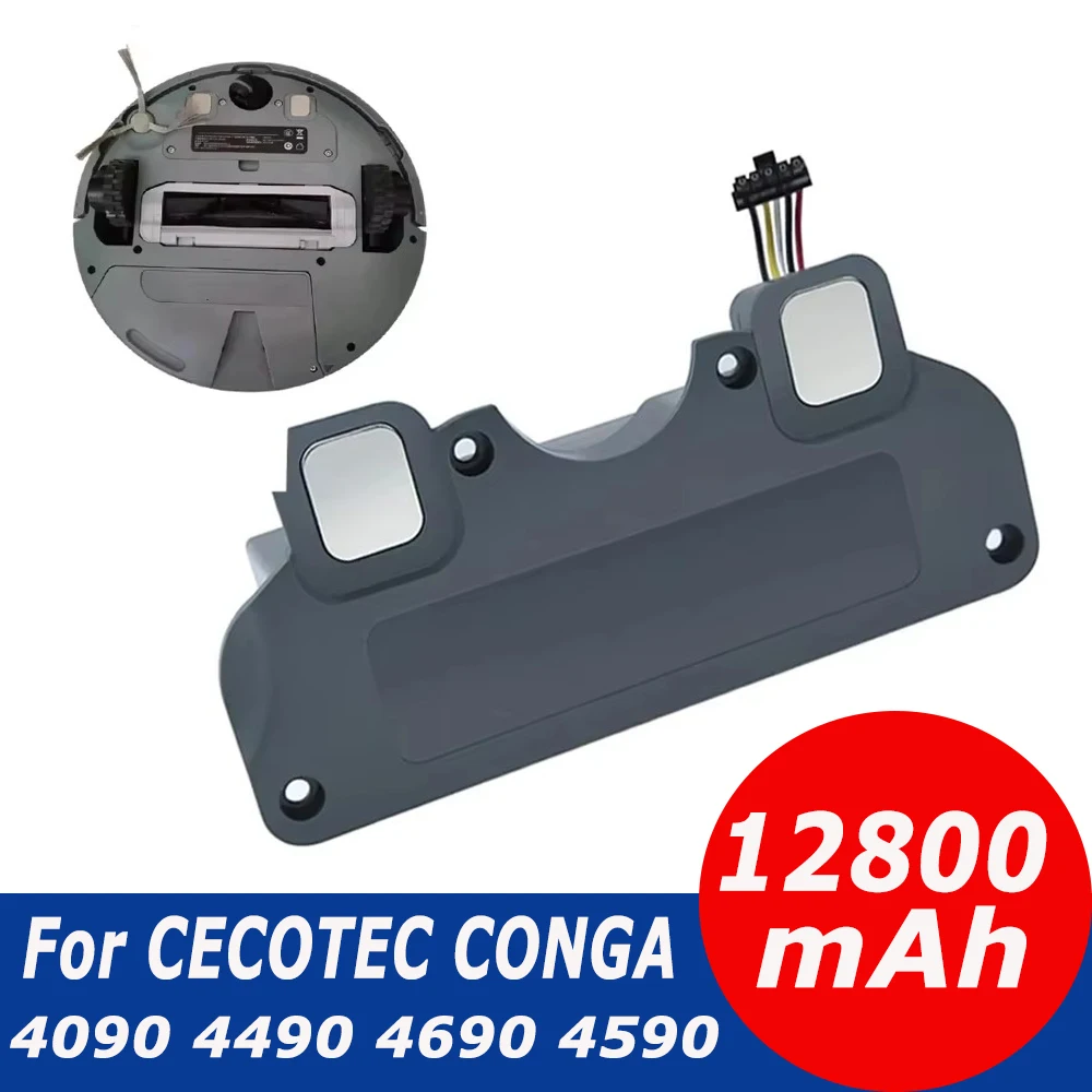 Новый сменный аккумулятор емкостью 12800 мАч для CECOTEC CONGA 4090 4490 4590 4690 аксессуары
