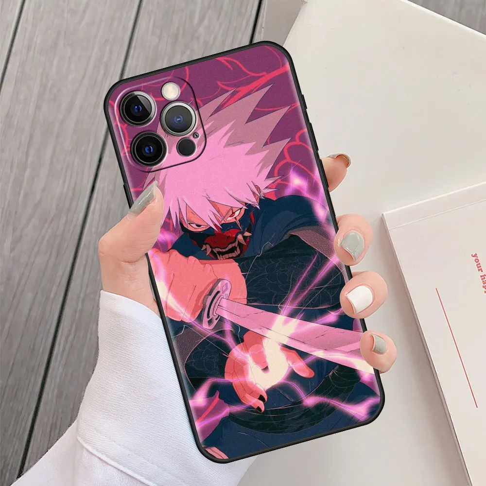 Чехол Naruto Sasuke для iPhone 13 12 Mini 11 Pro 7 8 мягкий чехол телефона XR X XS Max 6 6S Plus 5 5S SE ТПУ