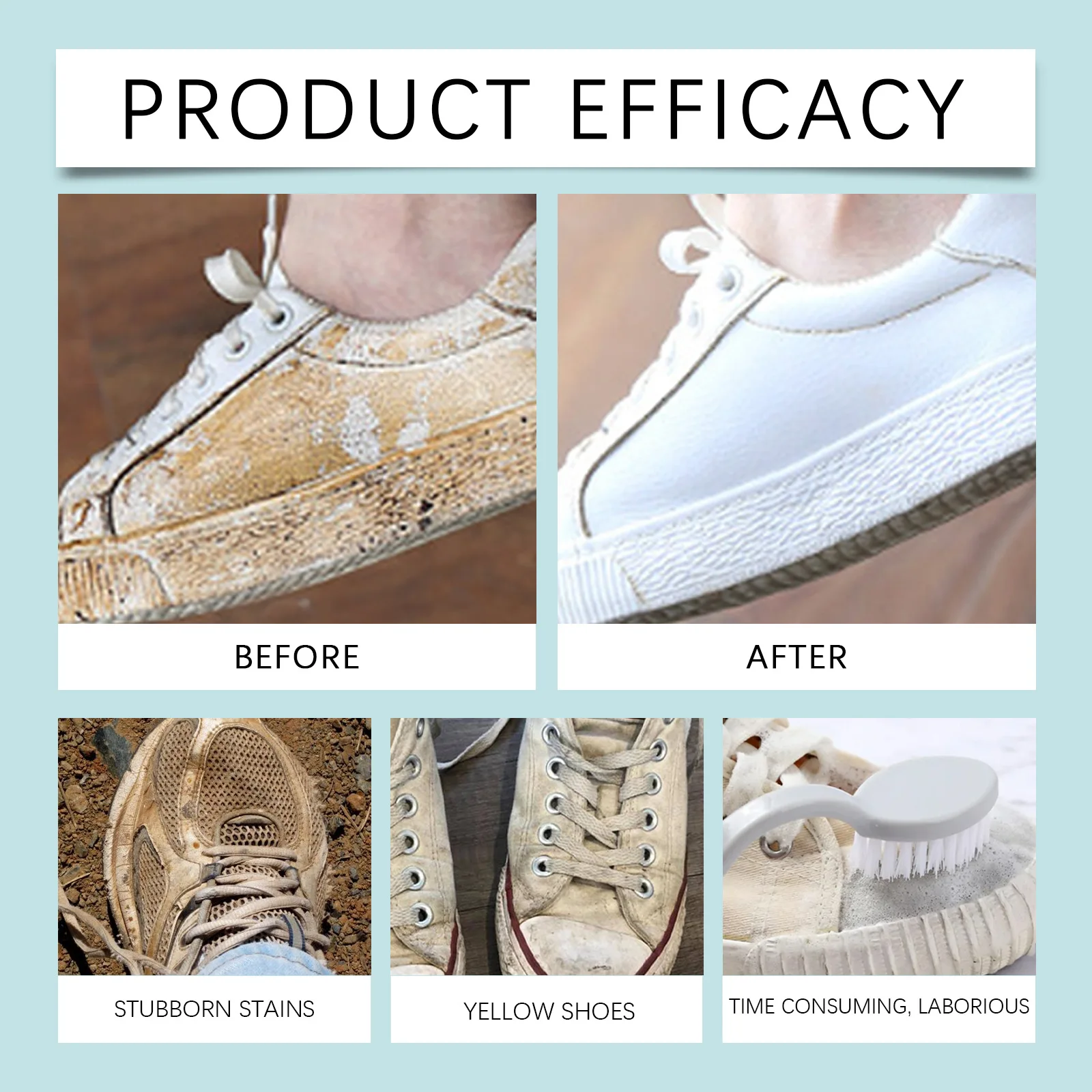 Пенный очиститель для белой обуви отбеливающий лак окислеживающий пятно