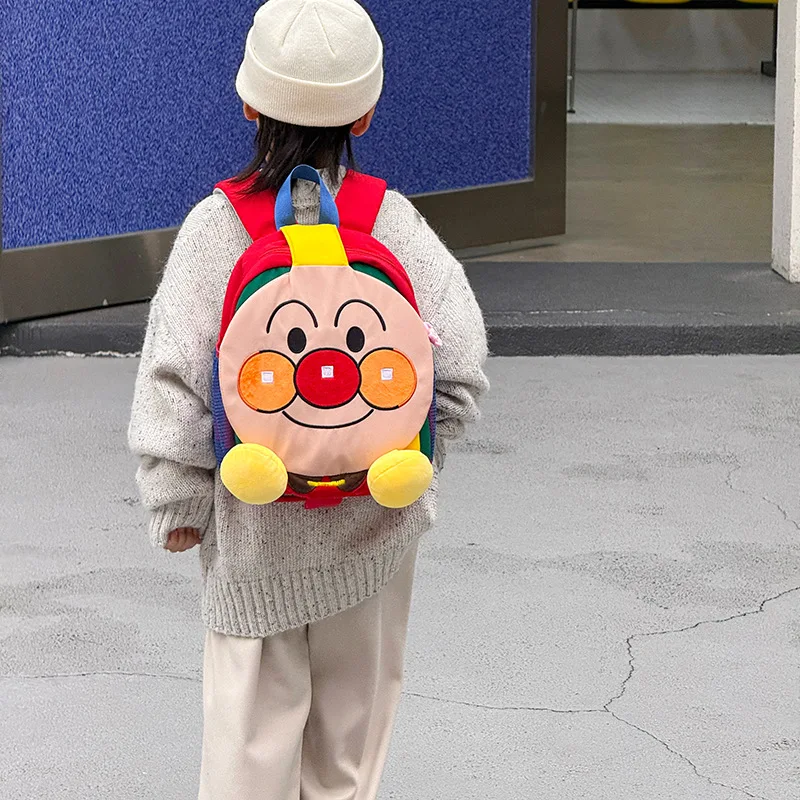 Фото Рюкзак Anpanman Baikinman с боковыми карманами, изогнутым плечевым ремнем, двойными лямками, милый школьный рюкзак для мальчиков, подарок на день рождения №5
