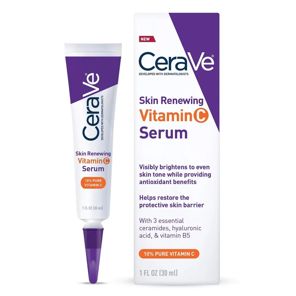 

30ml CeraVe Skin Moisturizing Vitamin C Serum With Hyaluronic Acid Whitening Brighten Tone Repair Skin Barrier Renewing Essence