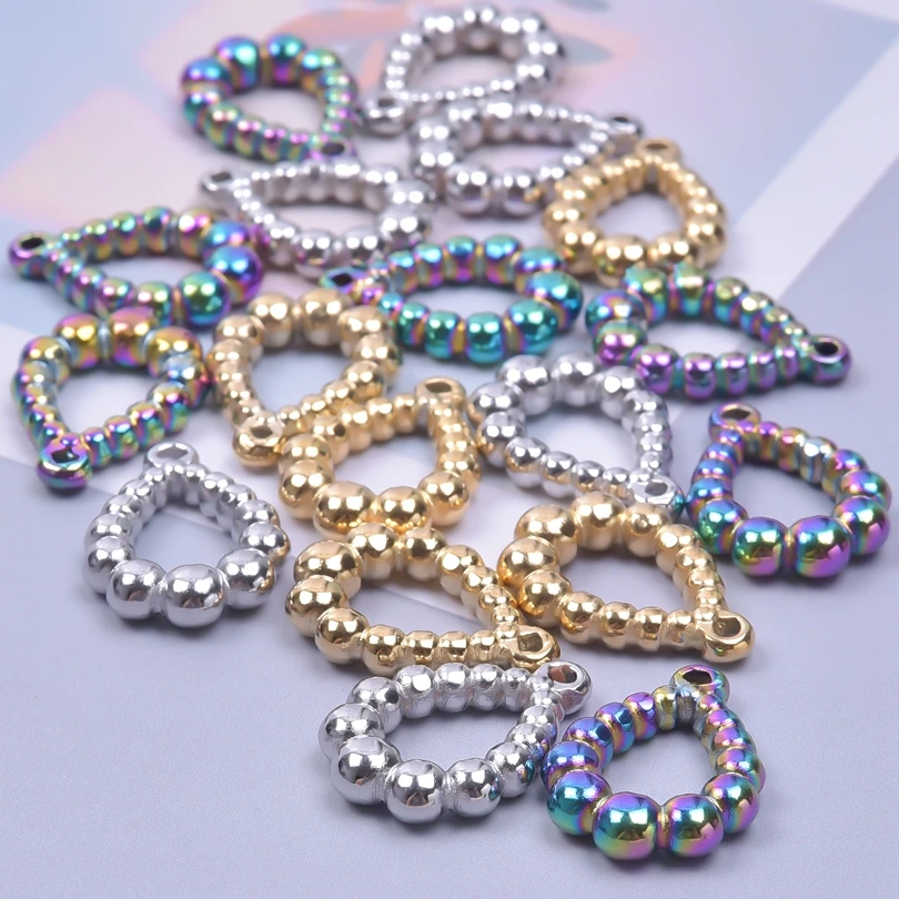 3pcs Hollow Out Charms Stereoscopic Water Droplet Shape Pendants For Jewelry Earrings Necklaces Geometric Oval Crafts Component