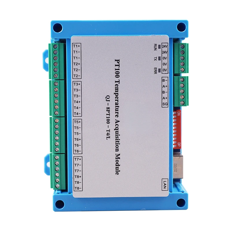 

8-Channel PT100 Temperature Acquisition Module MODBUS RTU Protocol Thermal Resistance for PT100 temperature probe