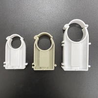 100pcs white plastic ppr high base pipe clamp holder for water pipe tube diameter 20mm 25mm 32mm pipe clamp high 27mm 35mm 50mm