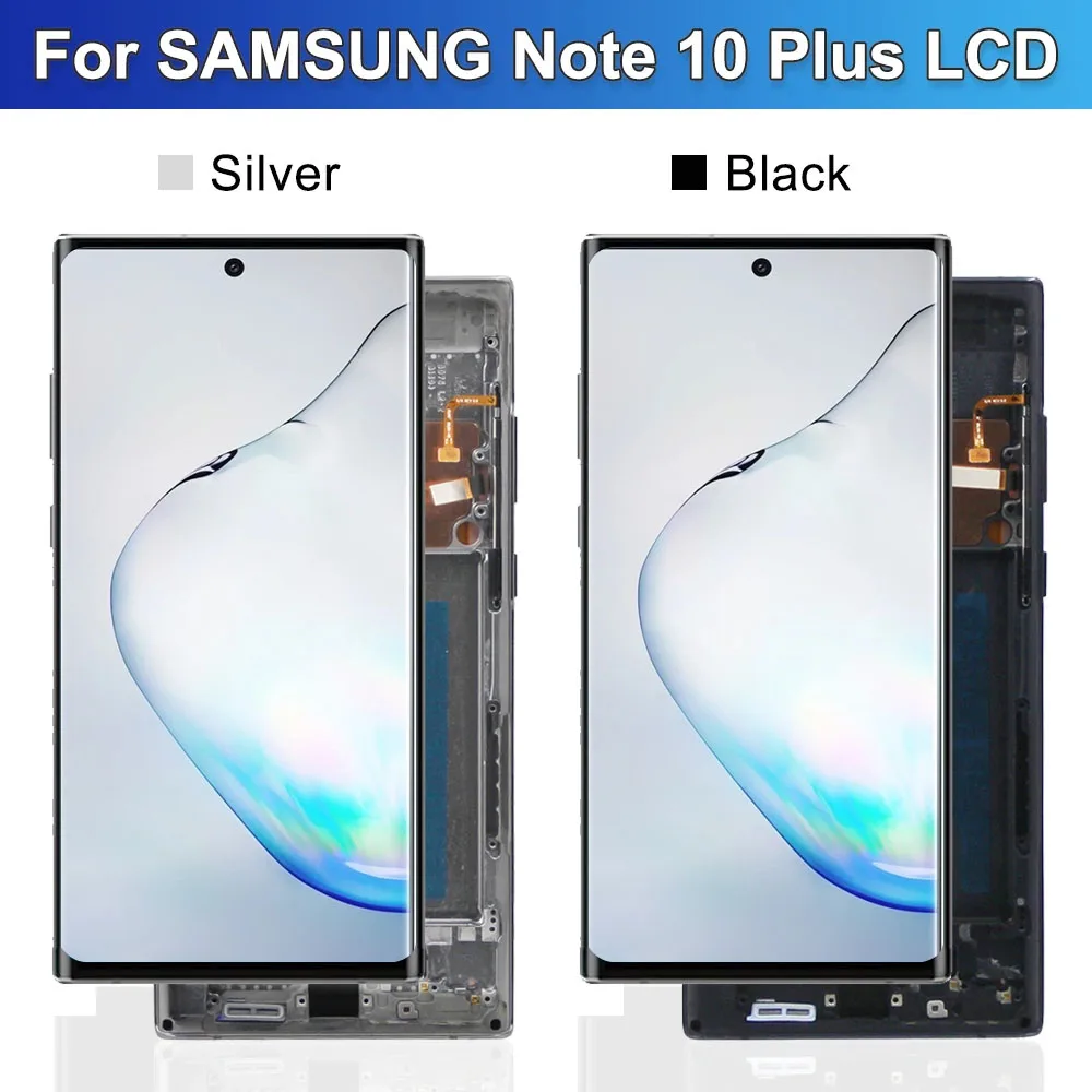 Экран AMOLED Note 10 Plus для Samsung Galaxy + N975F ЖК-дисплей с поддержкой сенсорного экрана S Pen