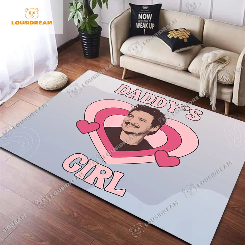 

Педро Паскаль Любовь ковер папа маленькая девочка Спальня Гостиная Ванная дверной коврик из полиэстера украшение для дома