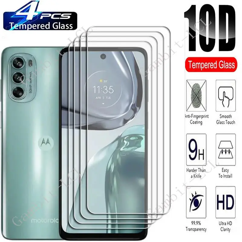 

4 шт., защитное закаленное стекло для Motorola Moto G62 5G 6,5 дюйма