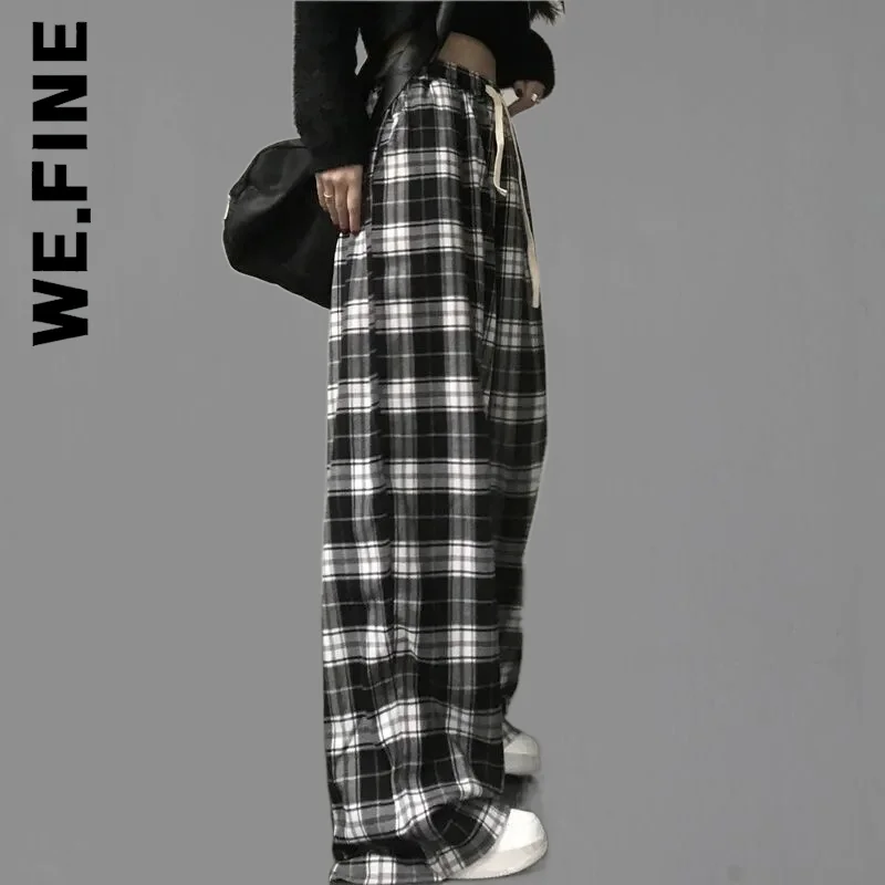 We.Fine Trousers Pants New Women Chic Baggy Pant All-Match Soft Sweatpants Slim Bottoms Hot Sale Straight Female Pants Female