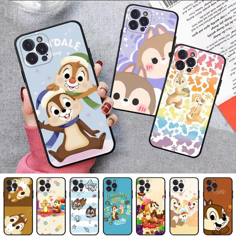 

Disney Chip and Dale Phone Case For iPhone 8 7 6 6S Plus X SE 2020 XR XS 14 11 12 13 Mini Pro Max Mobile Case