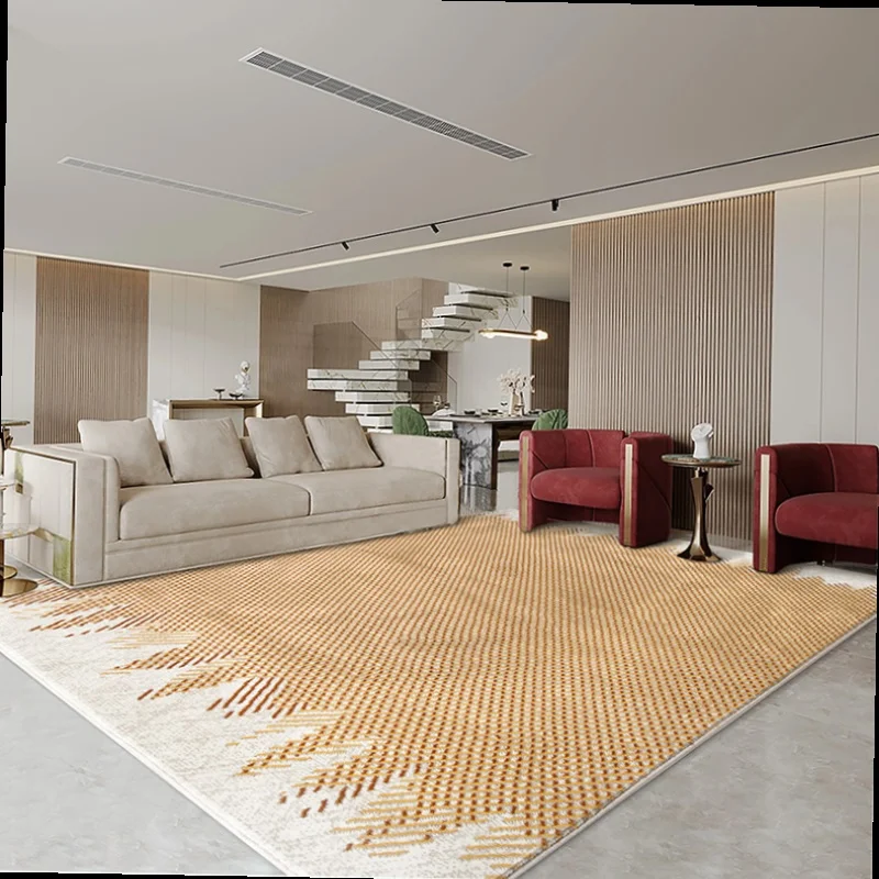 

Promotion New Minimalist Living Room Carpets Home Decor Modern Light Luxury Fashion Polyester Area Rugs Art Large Bedroom