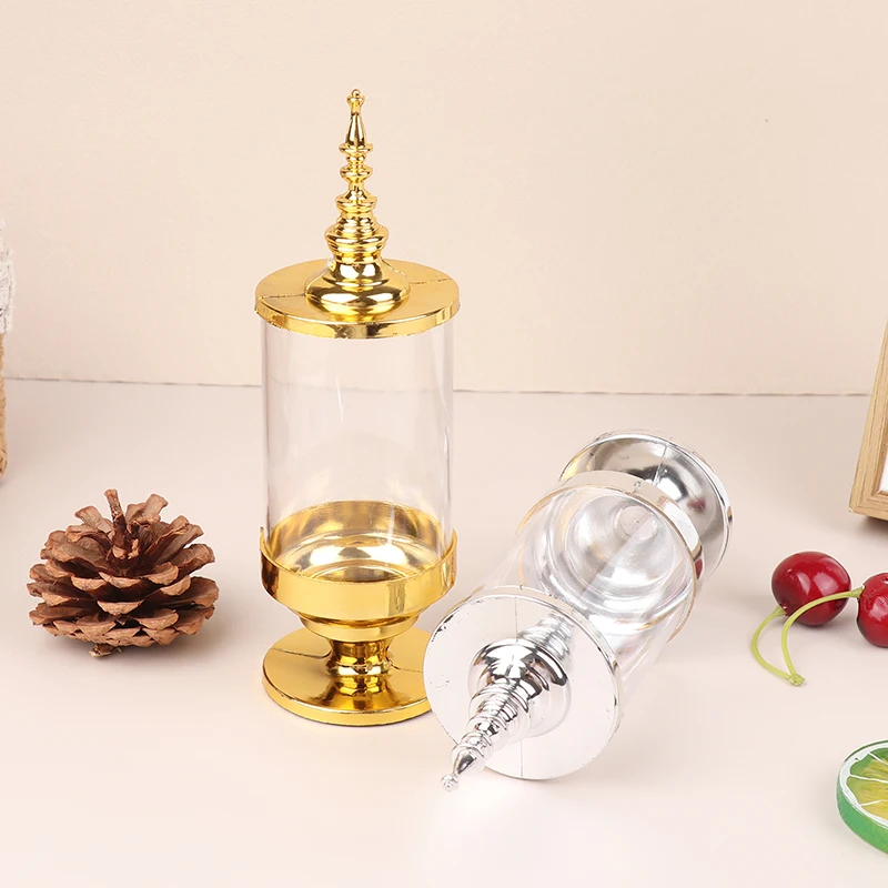 1 шт. креативная свадебная коробка конфет гальваническая золотая и серебряная