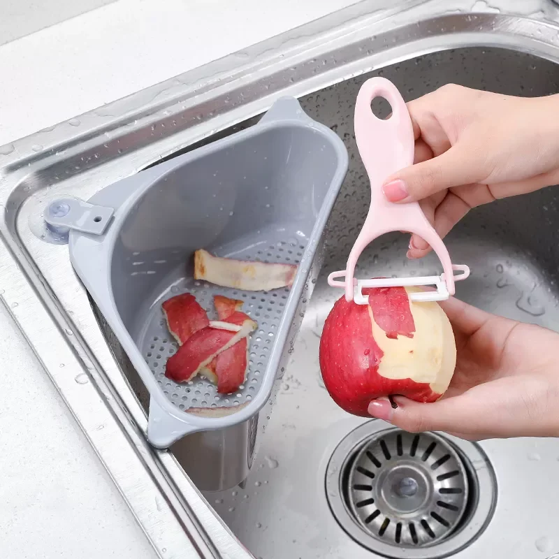 

New Kitchen Supplies Racks Sink Storage Suction Cup Rack Drain Basket Sponge Rack Storage Rack Sponge Holder