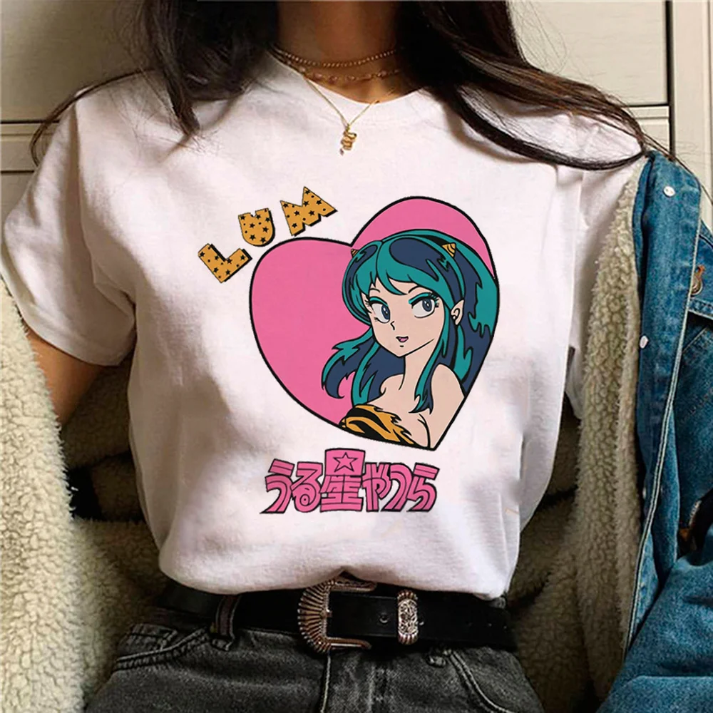 

Urusei Yatsura and tsuira t shirt women summer comic Y2K t shirt female comic harajuku designer clothes