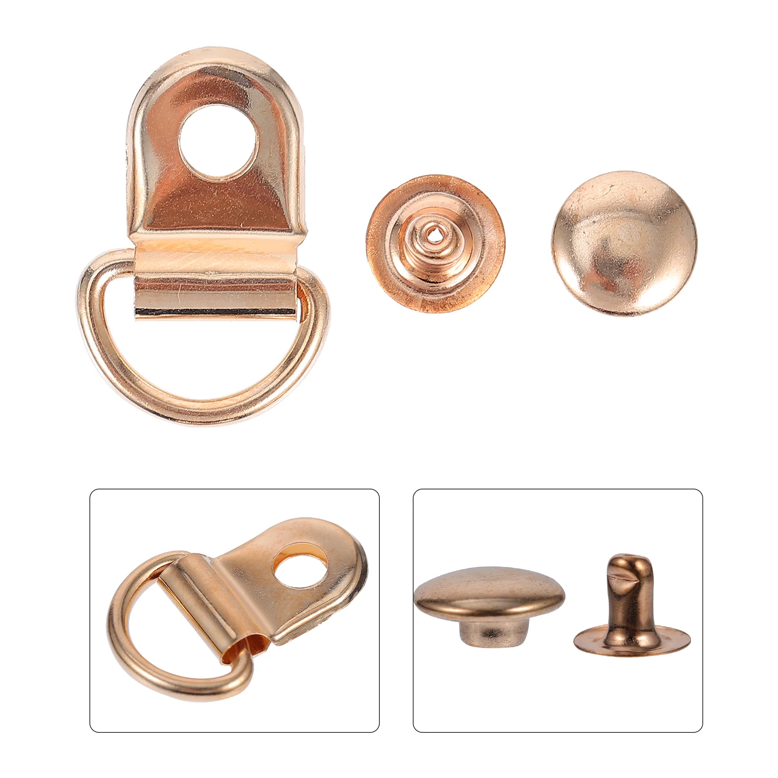 

30 Sets Rivet Kit Kit Shoe Lace Repair Buttons Climbing Shoelace Buckle Purses Buckles Handbag