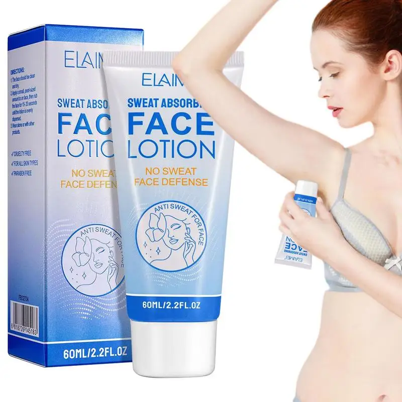 

Face Antiperspirant 60ml Antiperspirant Lotion For Sweat Block Face Natural Ingredients Portable Underarm Cream For Face Chest