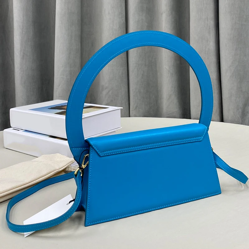 Fashion Big Circle Shaped Concave Shape Bolsas Design Hand Carry Handbags 2022 Designer Luxury Shoulder Crossbody Women's Bag