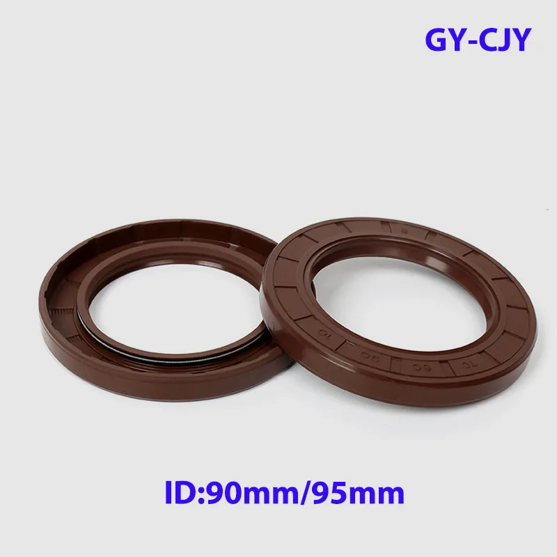 

1Pcs ID:90mm/95mm TC/TG4 FKM Framework Oil Seal Rings Outer Dia: 100mm-150mm Thickness 8mm-14mm Fluoro Rubber Gasket Rings