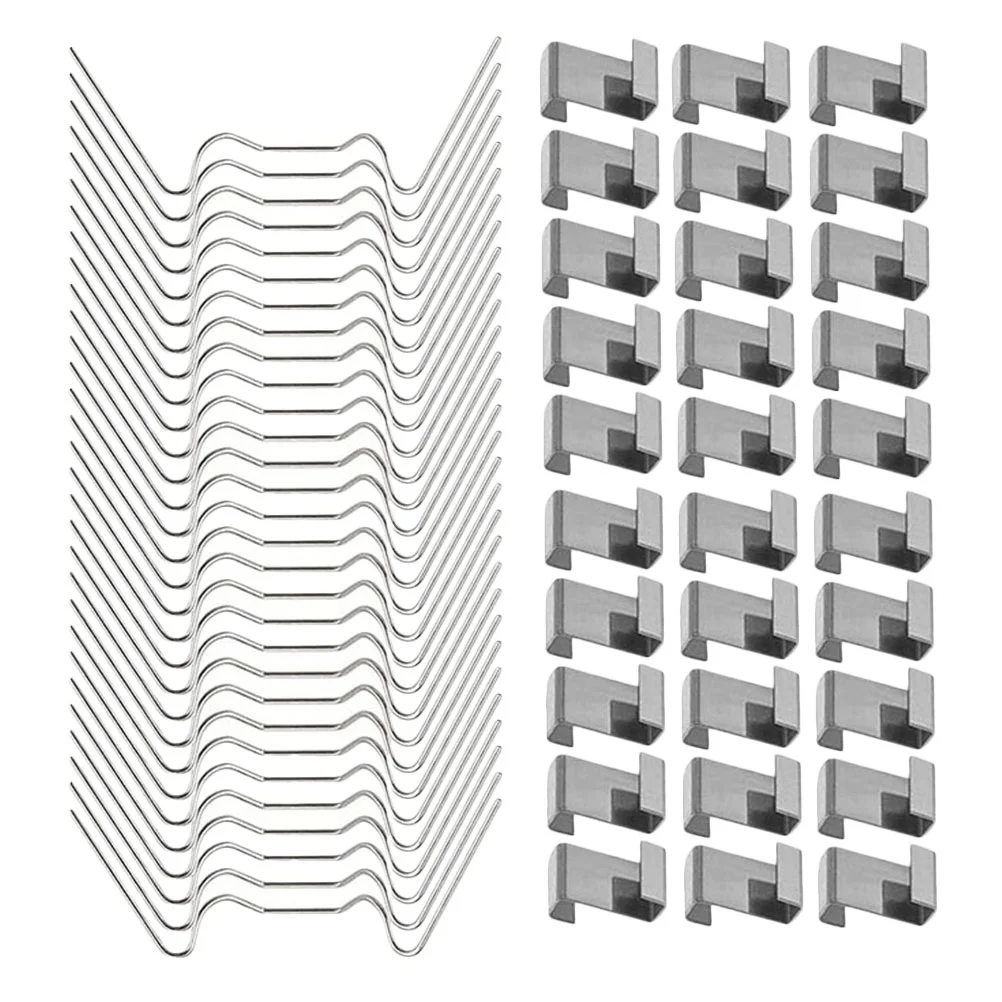 

100 Pcs Greenhouse Z-clips Glazing Overlap Wire Kit Glass Fixing Stainless Steel