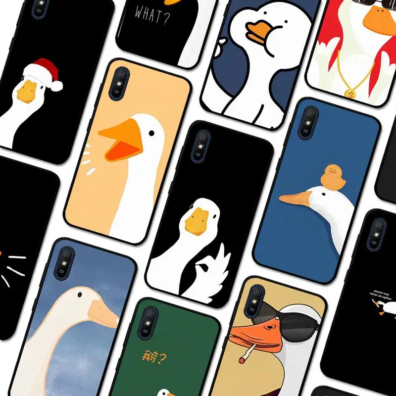 

Interesting Duck Phone Case for Redmi 5 6 7 8 9 A 5plus K20 4X S2 GO 6 K30 pro