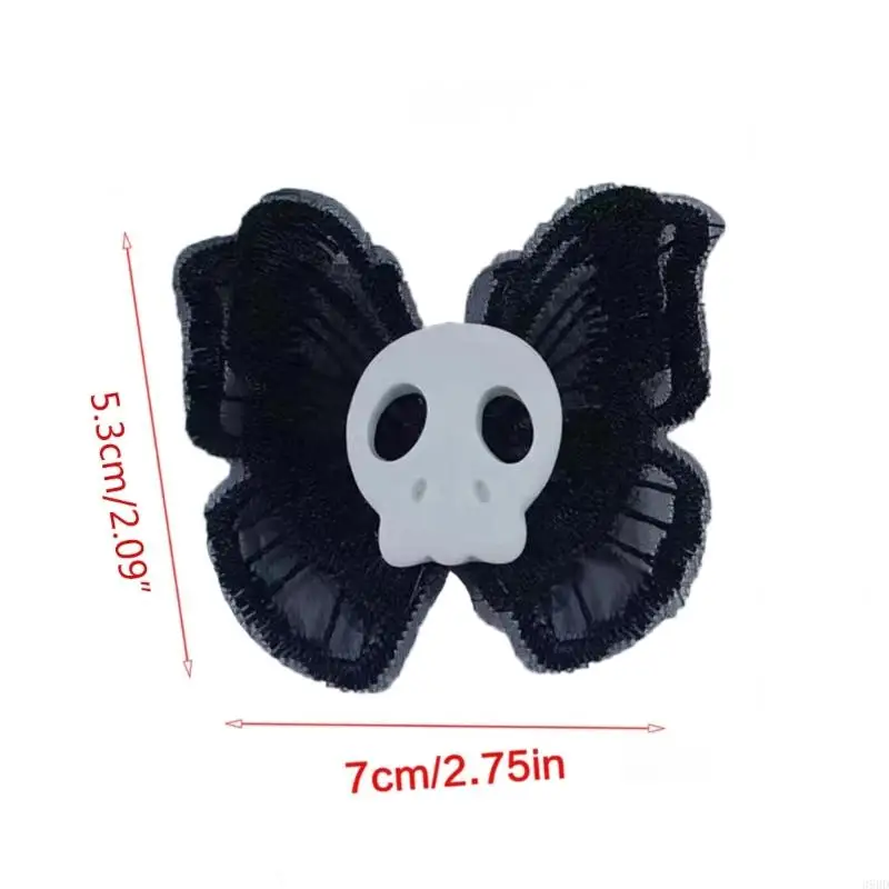 Готическая заколка для волос Скелет Ангел