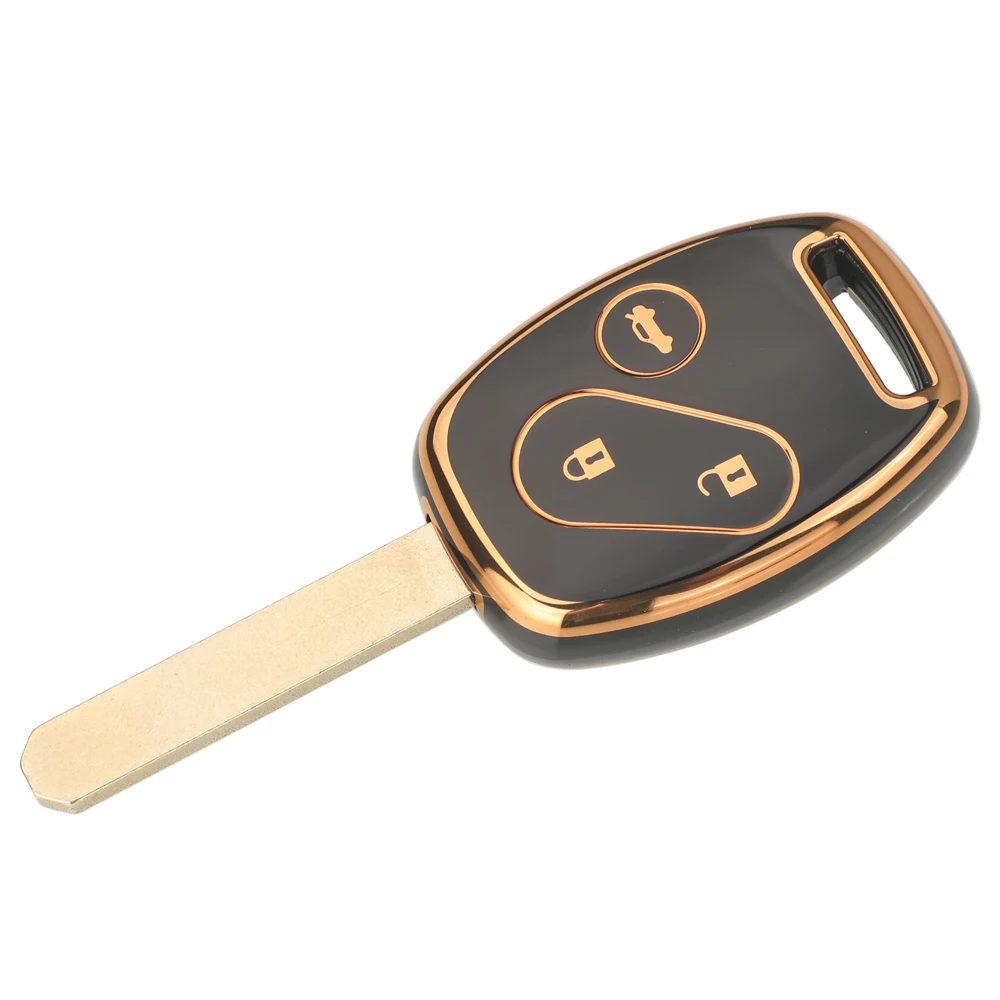 Jingyuqin 2/3/4 BTN Мягкий ТПУ Автомобильный ключ для Honda Fit CIVIC JAZZ Pilot Accord чехол
