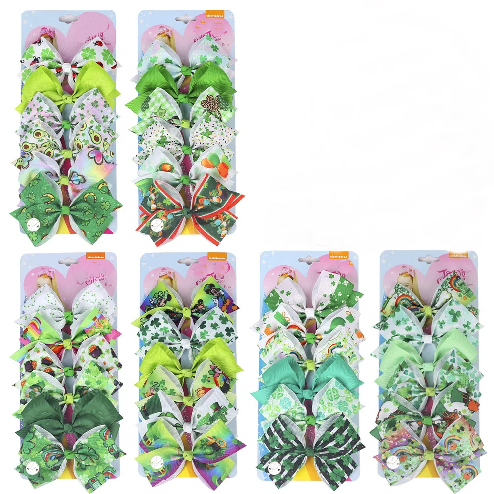 Женская заколка-пряжка с бантом в стиле День Патрика 6 шт./компл. HC176 |