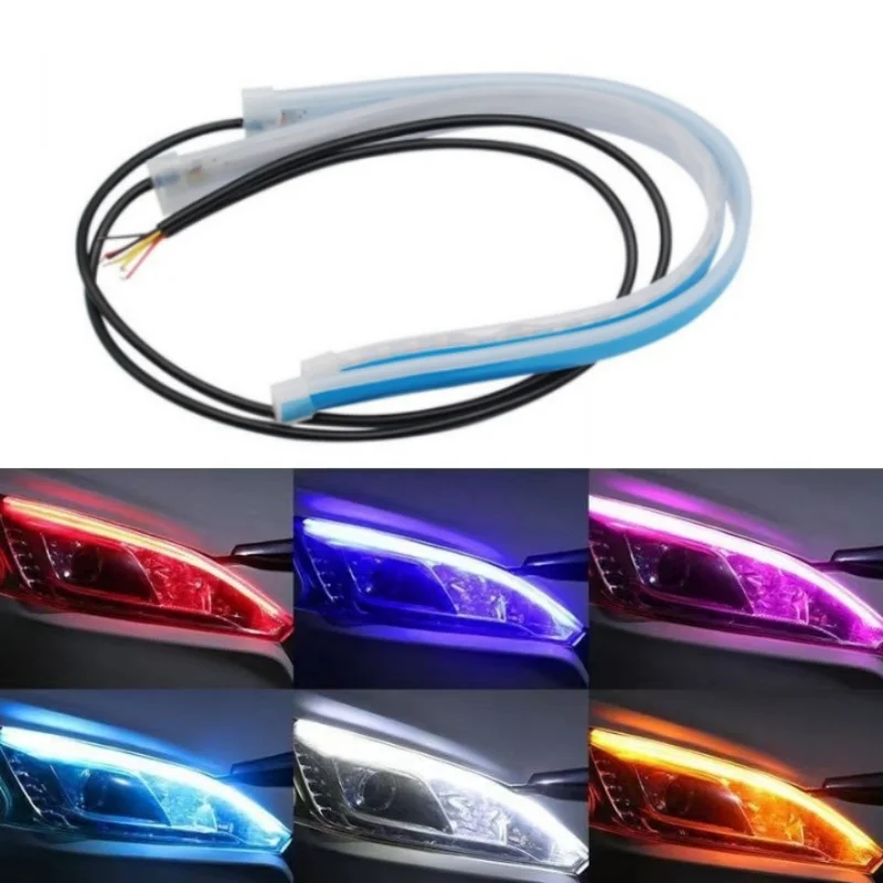 2 шт. Автомобильные светодиодные ленты для дневных ходовых огней 30 см 45 60