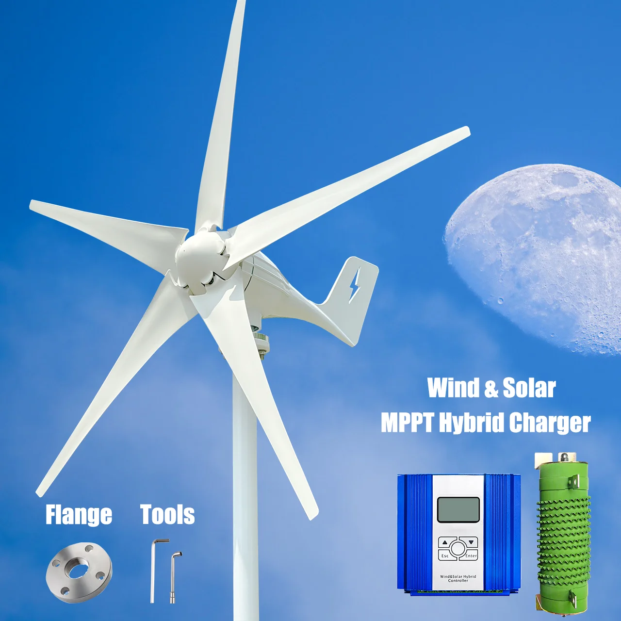 

Ветряная электростанция 3000 Вт MPPT для дома