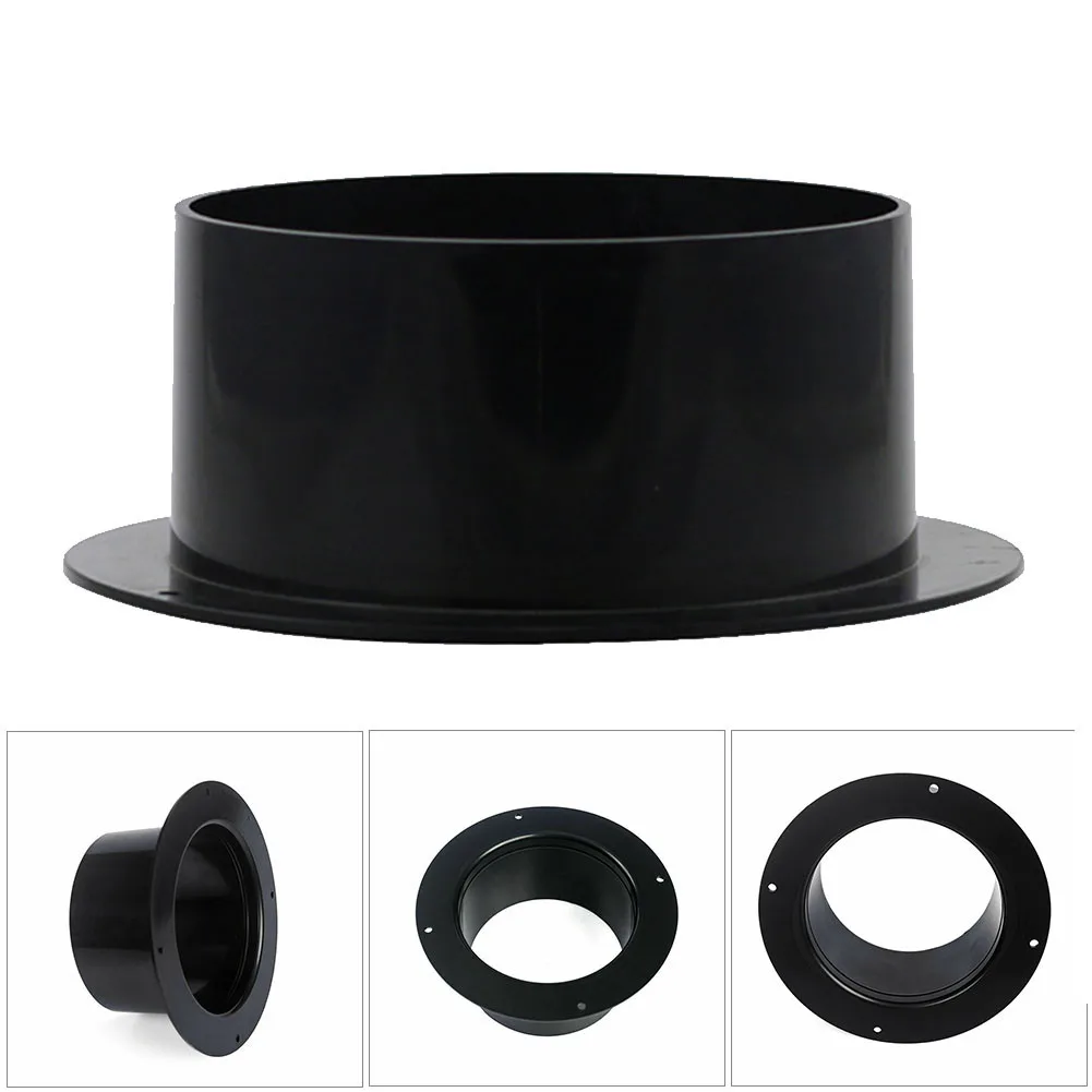 

4/5/6 Inches ABS Straight Air Pipe Flange Ventilation Ducting Exhaust Pipe Connectors Air Outlet Exhaust Outlet Pipe