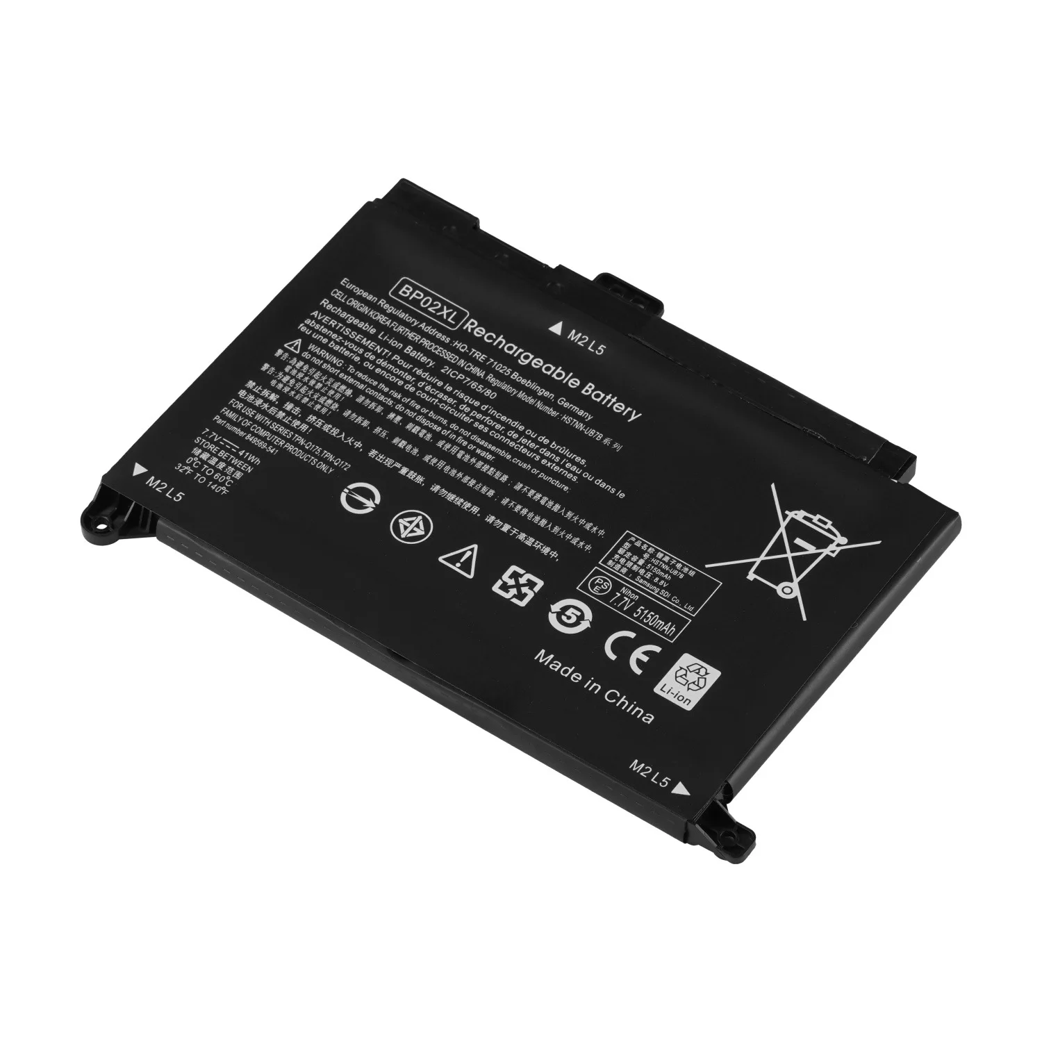BP02XL для HP Pavilion PC 15 15-AU 849909-850 849569-421 HSTNN-LB7H BP02041XL HSTNN-UB7B 41wh 5150mah A ++ элементы питания