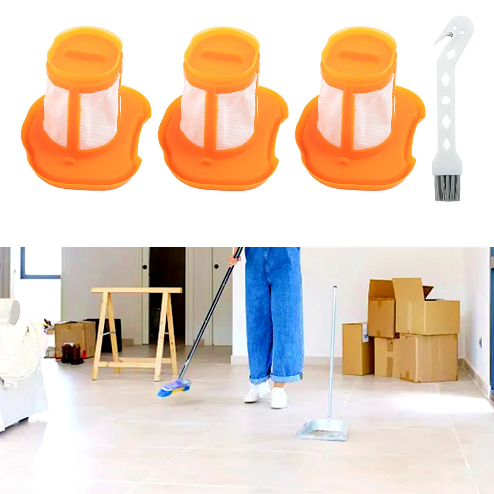 3 шт. фильтр для Black Decker BHHV320B BHHV320J BHHV520BF пылесос сменный робот-подметальная машина
