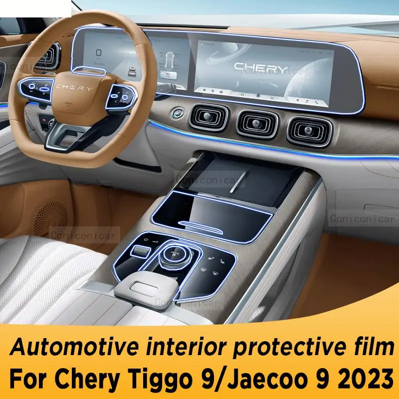 

For Chery TIGGO 9 Jaecoo 9 2023 Gearbox Panel Navigation Screen Automotive Interior Protective Film Anti-Scratch Accessories
