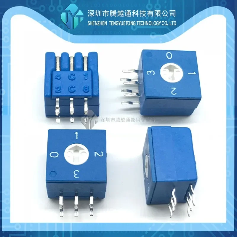 5 шт./партия поворотный кодирующий переключатель 0-3 4-значный PCB вертикальный