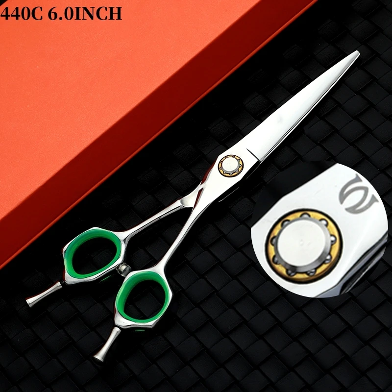 Японские Профессиональные Парикмахерские ножницы 440C тонкие для волос с
