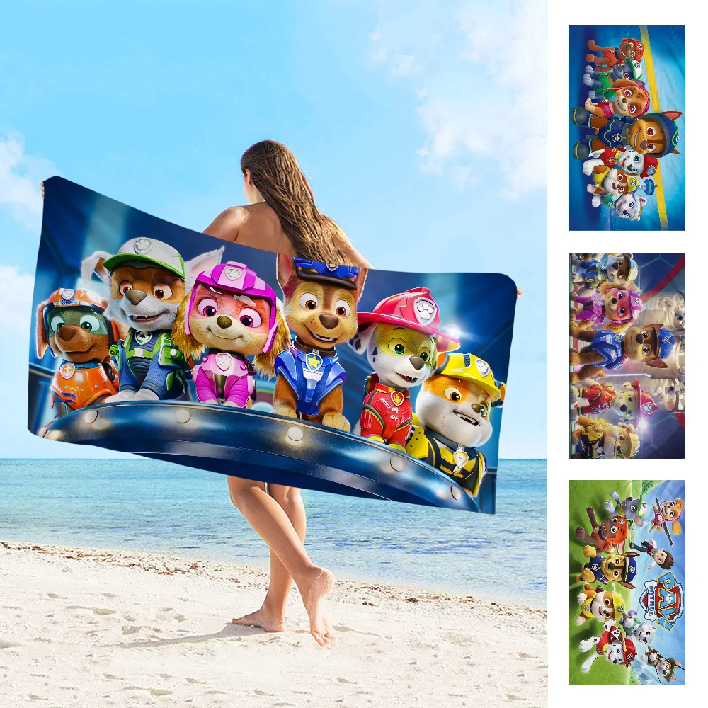 Полотенце Щенячий патруль пляжное полотенце из микрофибры абсорбирующее