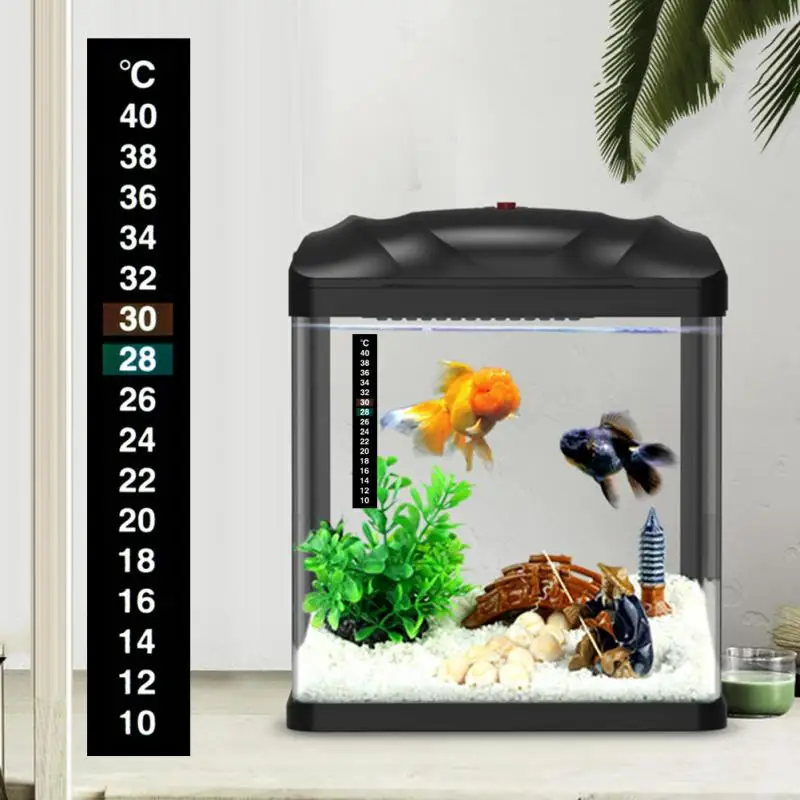

Двухмерный аквариумный термометр, тестер температуры жидкости в аквариуме, наклейка по Фаренгейту, клейкая Полоса с цифровым ЖК-дисплеем