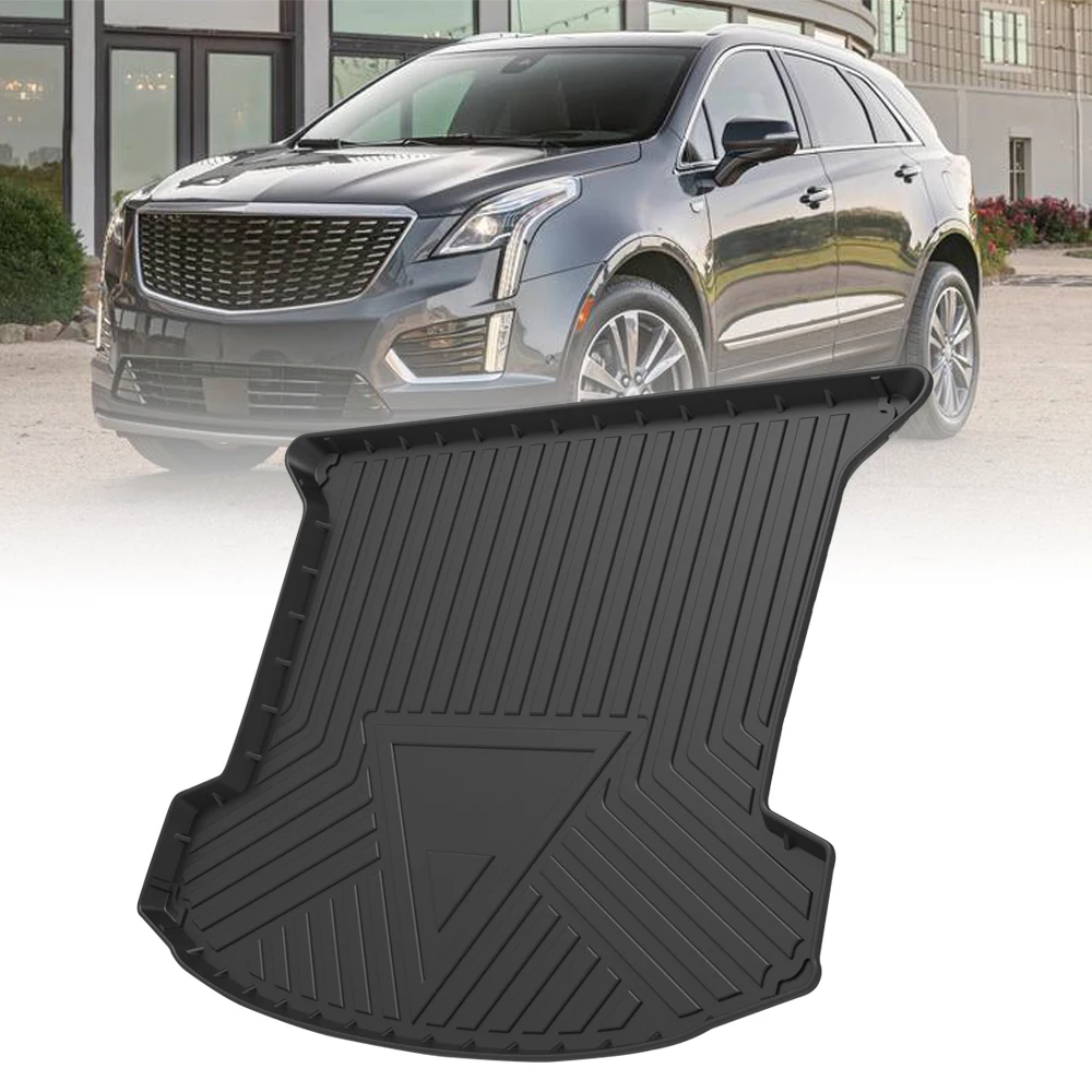 TPE Car Storage Box Pad Rear Trunk Mat For Cadillac XT5 2016 2017 2018 2019 2020-2022 Protective Liner Trunk Pad Tray Rubber Mat