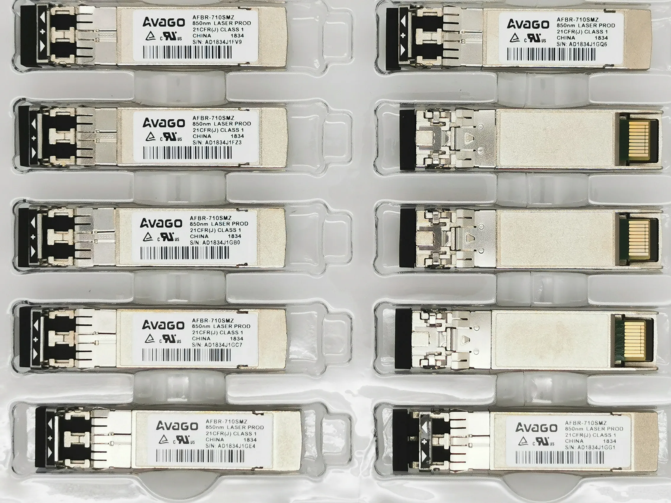 AVAGO 10gb sfp/AFBR-710SMZ/SFP+ 10G SR 850NM/10g adapter general purpose fiber switch/850nm adapter sfp 10g sr