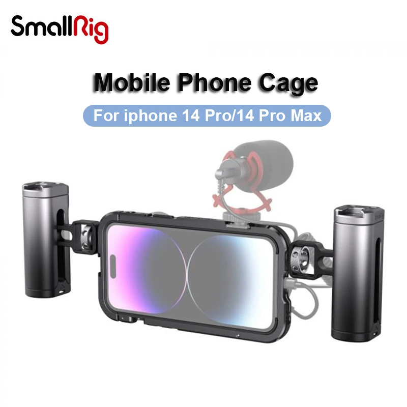 Купи SmallRig iphone 14 Pro Max Case Video Vlog Smartphone Case with M-mount 17mm Threaded Lenses for iPhone 14 Pro Phone Photography за 2,574 рублей в магазине AliExpress