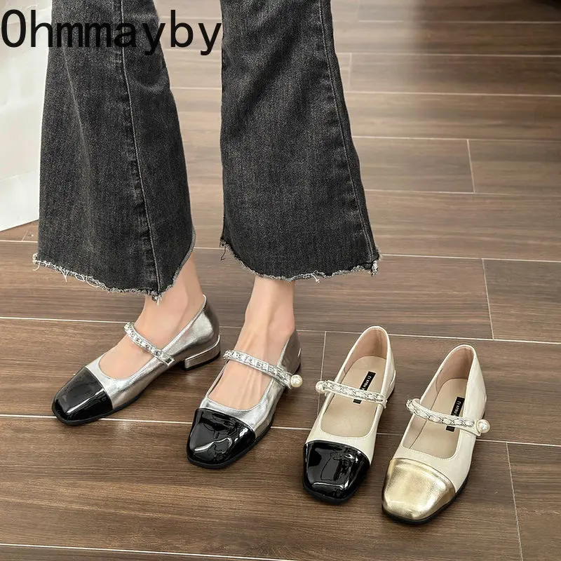 

Женские дизайнерские туфли без задника, босоножки с круглым носком, без застежки, обувь для выпускного вечера, осень