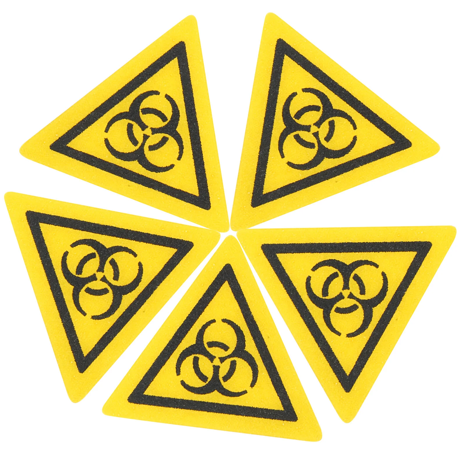 

5 Pcs Laboratory Biosafety Sign Stickers Warning Caution Logo Biological Risk Infection Security Signs Decals