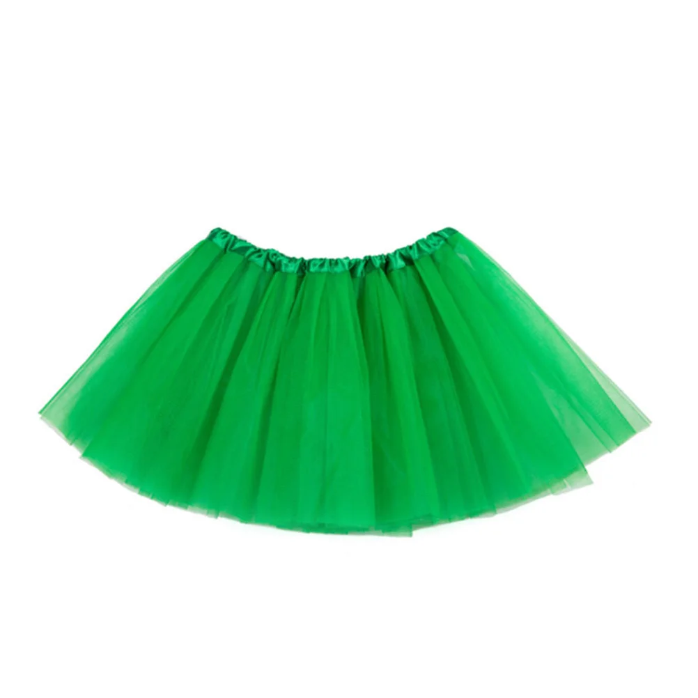 

Tutu Skirt 3 Layers Ballet Dressing Kids Tutu Skirt for Party Costume Favor (Green)